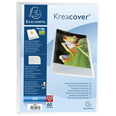 Imagen de Exacompta 5768E Carpeta de 60 fundas, A4, transparente