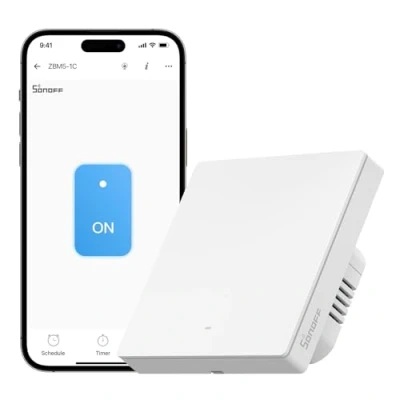 Imagen de SONOFF Interruptor de pared inteligente ZBM5 2C 86W