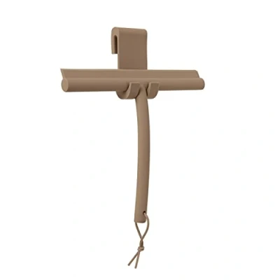 Imagen de blomus Escobilla de Ducha VIPO con Soporte 24 cm Ancho Silicona para Ducha, baño Ventana (Tan)
