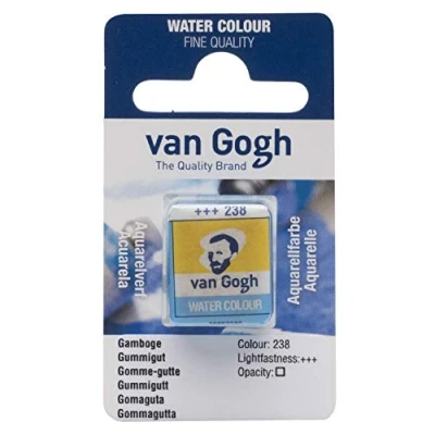Imagen de Royal Talens Farben Van Gogh Watercolor Half Pan Gamboge