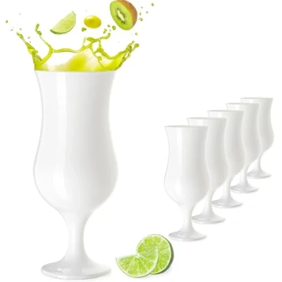 Imagen de PLATINUX Juego de 6 vasos cóctel blancos, 400 ml (máx. 470 ml)