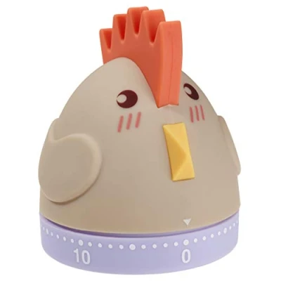 Imagen de TFA Dostmann 38.1040 Gallo Divertido Temporizador de Cocina mecánico, diseño Retro, plástico