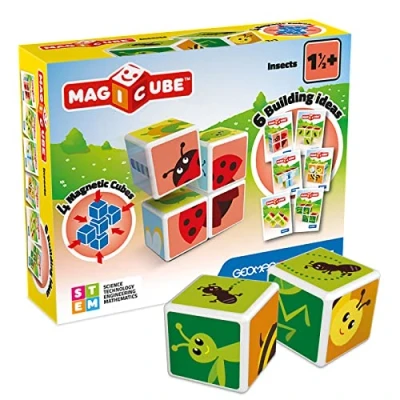 Imagen de Geomag Magicube Juguete de construcción, Multicolor, 4 Piezas (603) , color/modelo surtido