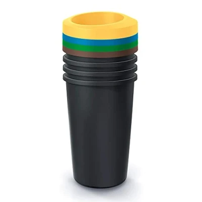 Imagen de Juego de 4 cubos reciclaje 45L cada uno KEDEN.