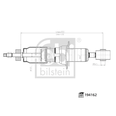 Imagen de FEBI BILSTEIN 194162 Amortiguador TOYOTA: HILUX 3 Pick up