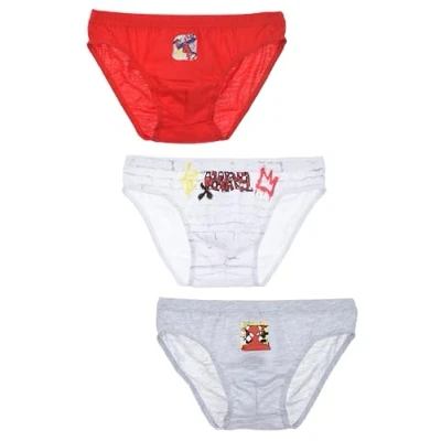 Imagen de Spiderman Pack 3 Calzoncillos de Algodón, para Niño, 4 Años, rojo, Años