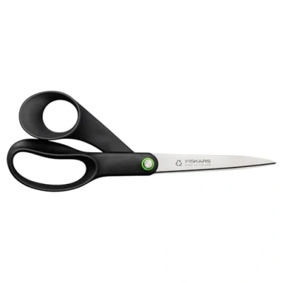 Imagen de Fiskars Tijeras Universales ReNew, Longitud: 21 cm, Acero Inoxidable Reciclado/Plástico Reciclado, Functional Form, Negro, 1074547