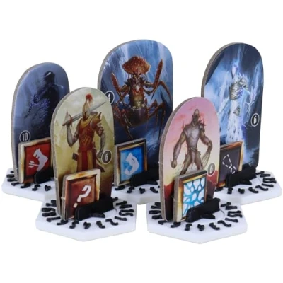 Imagen de Feldherr 10 pcs. Value Pack Dial Bases Compatible with Gloomhaven + Frosthaven Gloomhaven: Jaws of The Lion Multicolor, Color:White Black
