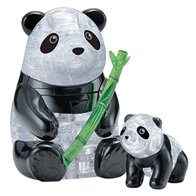 Imagen de Crystal Puzzle 59179 3d panda par 51 piezas, Gris y negro , color/modelo surtido