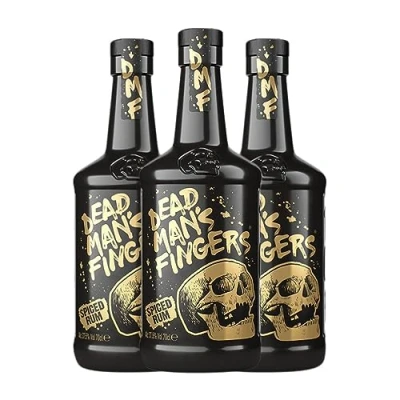 Imagen de Ron Dead Man&#039;s Fingers Spiced Rum 70 cl (Caja de 3 Botellas cl)