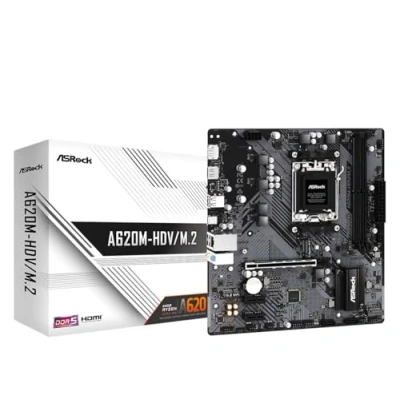 Imagen de ASRock A620M HDV/M.2 AMD A620 Emplacement AM5 Micro ATX