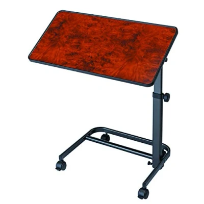 Imagen de Queraltó Mesa auxiliar para cama, silla o sofá, color nogal, tablero 40 x 60 cm