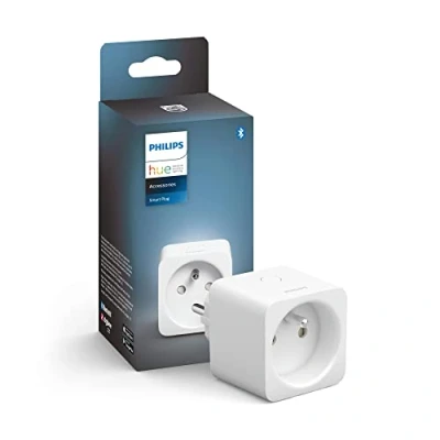 Imagen de Philips Hue Enchufe inteligente, Control remoto dispositivos, Ahorro de luz, Compatible con Alexa y Google Home