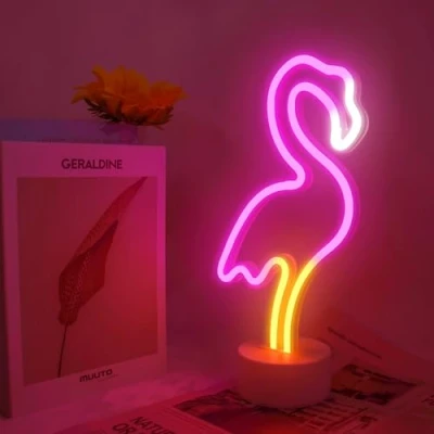 Imagen de letrero de Neón, Luces neón Alimentada por Batería o USB, noche con LED Decoracion Bar, Discotecas, Fiesta,fiestas cumpleaños, regalos para niños
