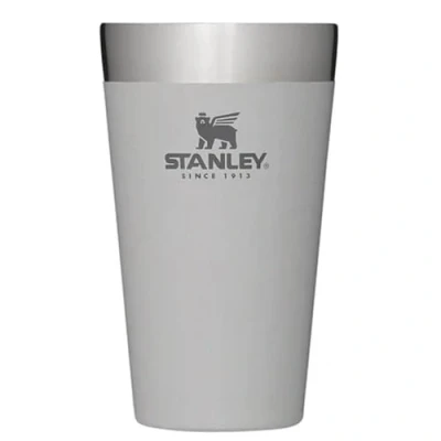 Imagen de Stanley Adventure Stacking Beer Pint 0.47L Termo Mantiene la Cerveza Fría 4 Horas Jarra Acero Inoxidable Aislamiento al Vacío de Doble Pared Apta Para Lavavajillas Ash