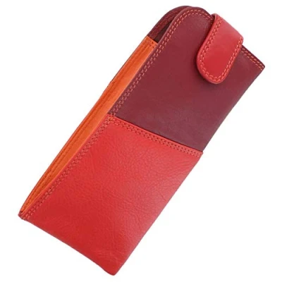 Imagen de VISCONTI Rainbow Collection BELIZE RB106 Funda para gafas de piel napa, Rojo Multi, Taille unique