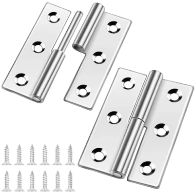 Imagen de bisagra extraíble de 3 pulgadas, Bolatus acero inoxidable 304, puerta desmontable, plegable, para zurdos, 2 unidades