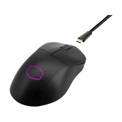 Imagen de Cooler Master MM731 RGB LED Ratón Ultraligero para Gaming Inalámbrico Híbrido 59g Sensor Óptico 19K dpi PAW3370, Switches Ópticos 70M Clics, MasterPlus+ (38K dpi, Solo PC), Ergonómico Negro Mate