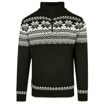 Imagen de Brandit Troyer Norweger Jersey de punto, Hombre, Talla: Medium, Black, white