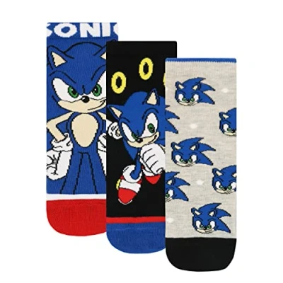 Imagen de SONIC THE HEDGEHOG Calcetines Paquete de 3 para Niños Multicolor 31 36