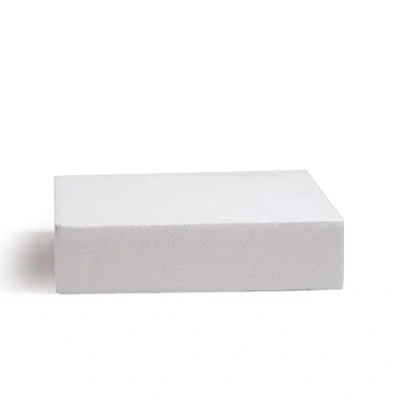 Imagen de DECORA POLYSTYRENE Square 15X15X7,5H Cuadrado de poliestireno: 15 x 7,5 cm, Polistirolo, Hueso, 7.5 cm