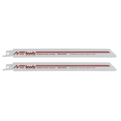 Imagen de KWB 49579500 Pack de 2 hojas para sierra sable (media, 228 mm, bimetalica, SB)