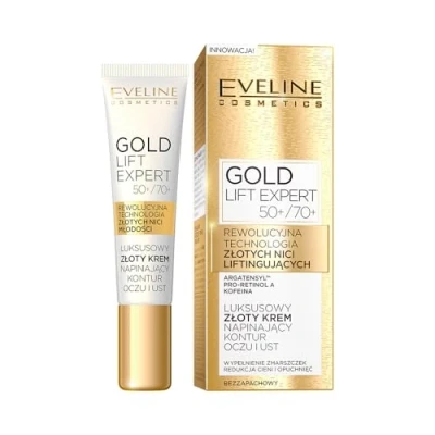 Imagen de Eveline Cosmetics Gold Lift Expert Creme Yeux/Lèvres 50 + / 70 15Ml 15 ml