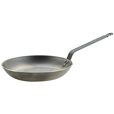 Imagen de de Buyer Coupe Lyonnaise Sartén para freír redonda, mango con chapa hierro, 28 centímetros