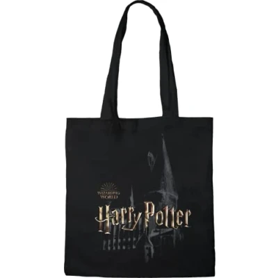 Imagen de HARRY POTTER TOTE BAG HOGWARTS, REFERENCIA: BWHAPOMBB011, NEGRO, 38 x 42 CM