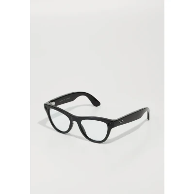 Imagen de Ray Ban Unisex Meta RW4010 Skyler 601/MF Monturas ópticas Inyectado Negro Transparente Cat Eye Normal Fotocromático