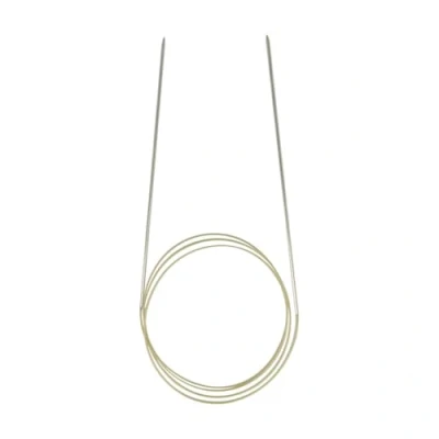 Imagen de Addi Aguja de Tejer Circular, Chapado en níquel, Plata/Oro, 100 cm Largo x 1,50 mm Grosor