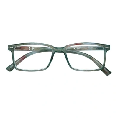 Imagen de Zippo Gafas de lectura, hechas con un marco líneas blandas, ideal para hombres y mujeres, diopter +3.50, color gris