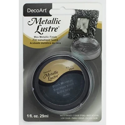 Imagen de Deco Art Cera de Acabado Brillo metálico, Negro Brillo, 30 ml Aprox.