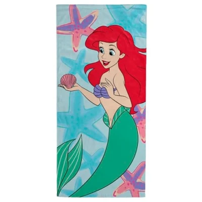 Imagen de Toalla de baño, Piscina y Playa para niños Disney Ariel, La Sirenita, 100% algodón, 71 x 147 cm