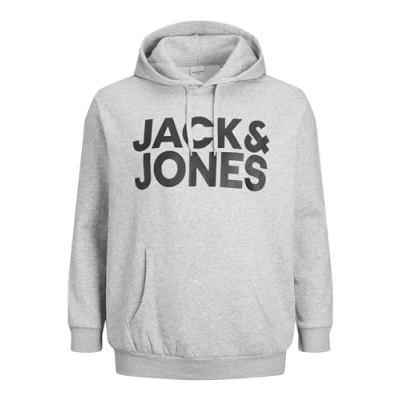 Imagen de Jack &amp; Jones Jjecorp LOGO PS Jersey con capucha, Hombre, Talla: 6XL, Light grey melange