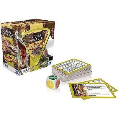 Imagen de Winning Moves 11217 Trivial Pursuit Dinosaurio: ¡La Gran diversión de Preguntas y respuestas para una Divertida Ronda Juegos con Toda la Familia! (Español)