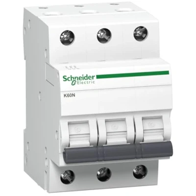 Imagen de Schneider Electric A9K01325 Disyuntor K60N 3P, 25A, B características, 6kA, Blanco