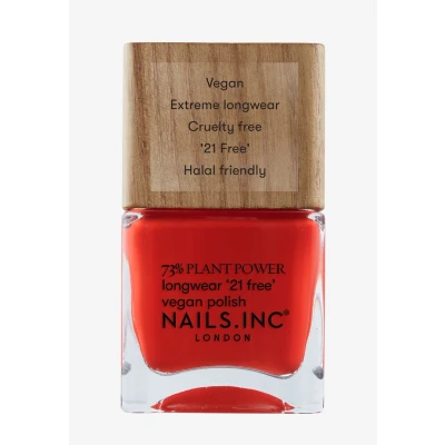 Imagen de Nails Inc ECO EGO Plant Power veganer Nagellack 73% Based, 100% Vegan &amp; Tierversuchsfrei Perfekte Maniküre, strahlendes Rot Für umweltbewusste Nail Art