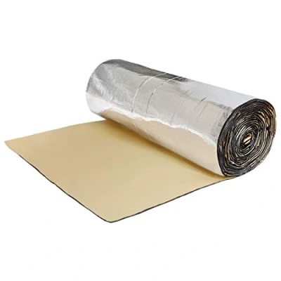 Imagen de sourcing map 152X100cm Aislante Acústico Lámina Insonorizante Forro Papel Adhesivo 5mm De Espesor Espuma Térmico Insonorización Coche