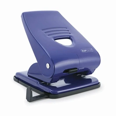 Imagen de Rapesco PF800AL1 Perforadora Metálica de 2 Agujeros 835, Capacidad para 40 Hojas, Azul