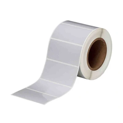 Imagen de BBP11 Brady THT 55 413 1 etiqueta de poliéster plata mate 101,60 x 50,80 mm