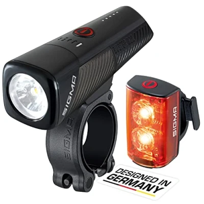 Imagen de SIGMA Buster 800 / RL 80 Luces LED Delanteras y traseras lúmenes a Pilas con Cinco Modos de iluminación