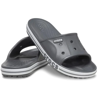 Imagen de Crocs Bayaband Slide, Sandalias deslizantes Unisex Adulto, 36/37 EU, Slate Grey