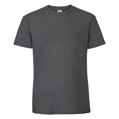 Imagen de Fruit of the Loom Ringspun Premium T Camiseta para hombre, gris, L