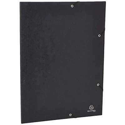 Imagen de Exacompta Carpeta con goma, Negro, A3 32 x 44 cm