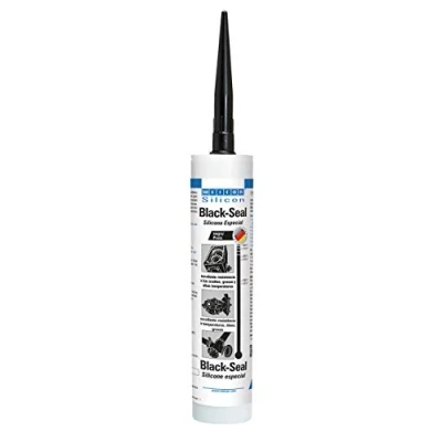 Imagen de WEICON Black Seal 310 ml Adhesivo de silicona para sellado tanques motor Resistente al calor Negro