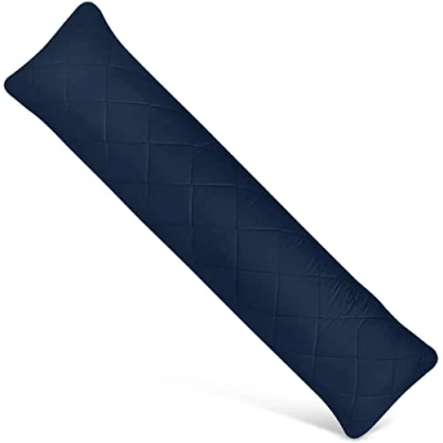 Imagen de Utopia Bedding Acolchado Almohada Corporal 40 x 145 cm (Paquete de 1), Embarazo y Maternidad, Relleno Poliéster Suave (Azul Marino)