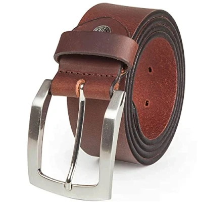 Imagen de 1A! LINDENMANN Cinturón para hombre marrón