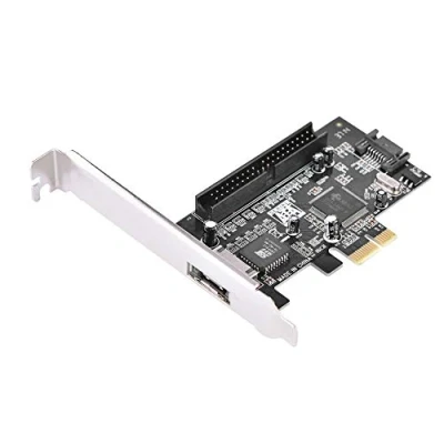 Imagen de Tarjeta adaptadora PCIe SATA, PCI E a ATA133 + SATA II Raid eSATA con CD de Unidad, 1 Interfaz Interna y Externa