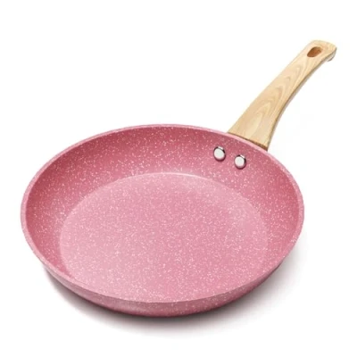 Imagen de Innerwell Rosa Sartenes Antiadherentes 20cm Induccion Sartén sin PFOA Apta Para Todo Tipo de Cocinas Duradero y Seguro